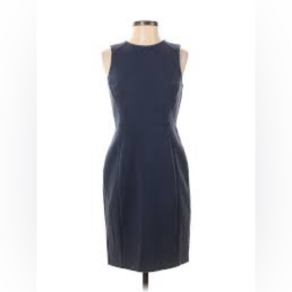 LOFT - Blue Sheath Pencil Dress - Size 2